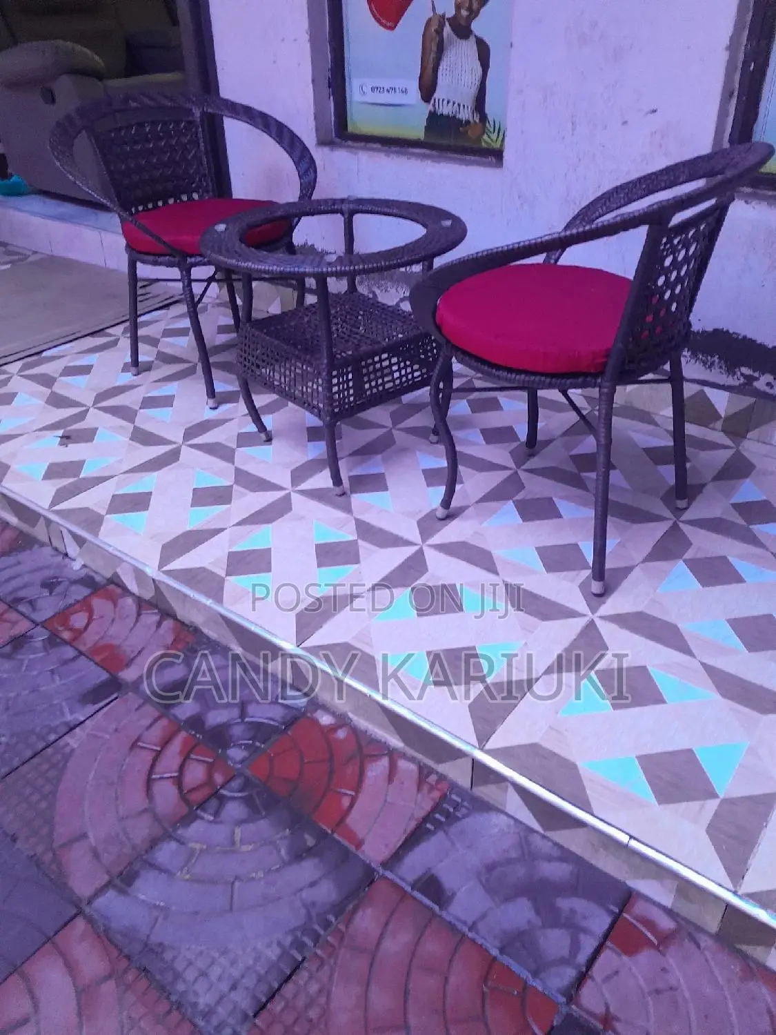 2 Seater Outdoor Set With Cushions
