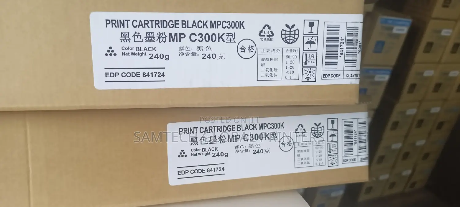 Black Mp C300 Tonner Catridge
