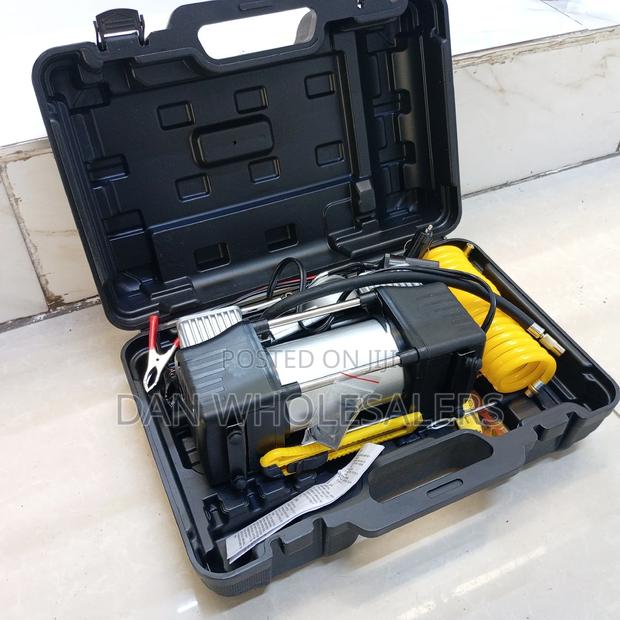 Double Cylinder Car Air Compressor ,With Tire Repair Kit