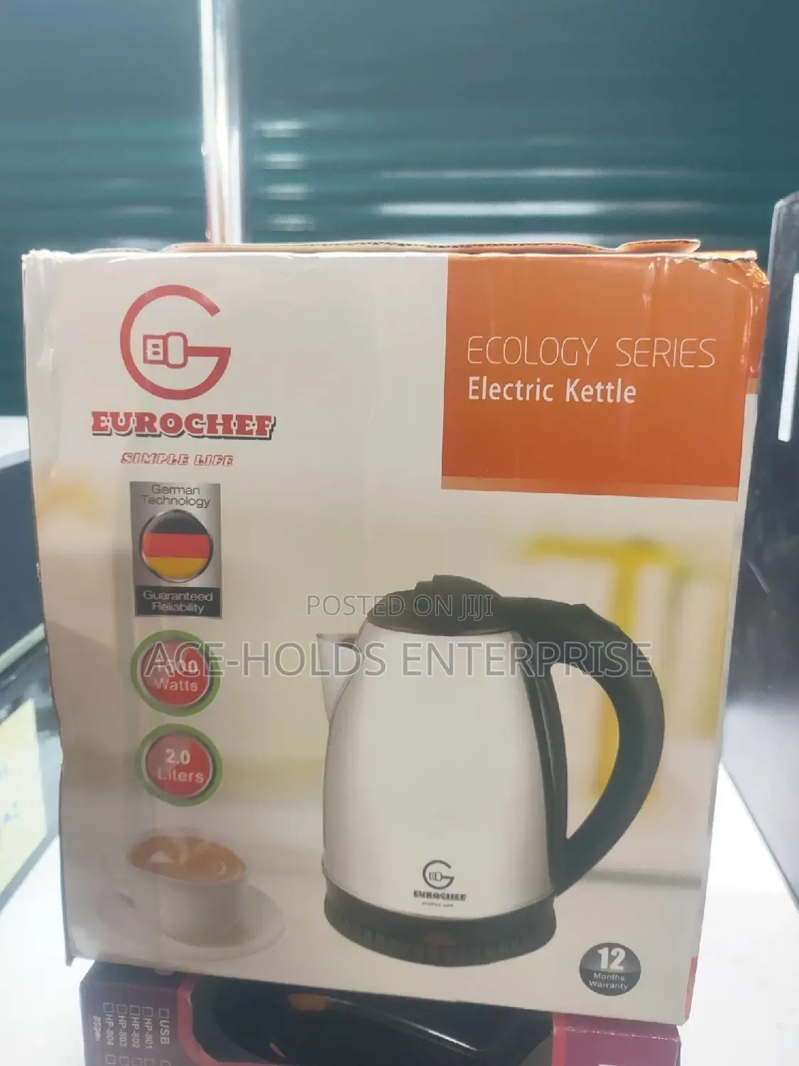 Eurochef Electric Kettle, Electric Kettle, Cordless Kettle