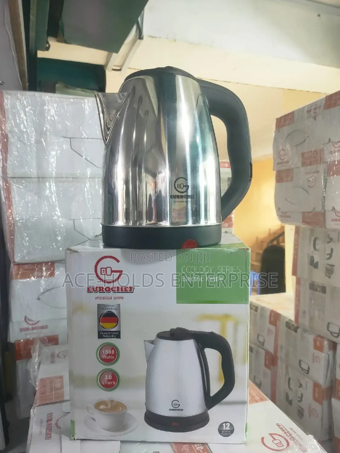 Eurochef Electric Kettle, Electric Kettle, Cordless Kettle