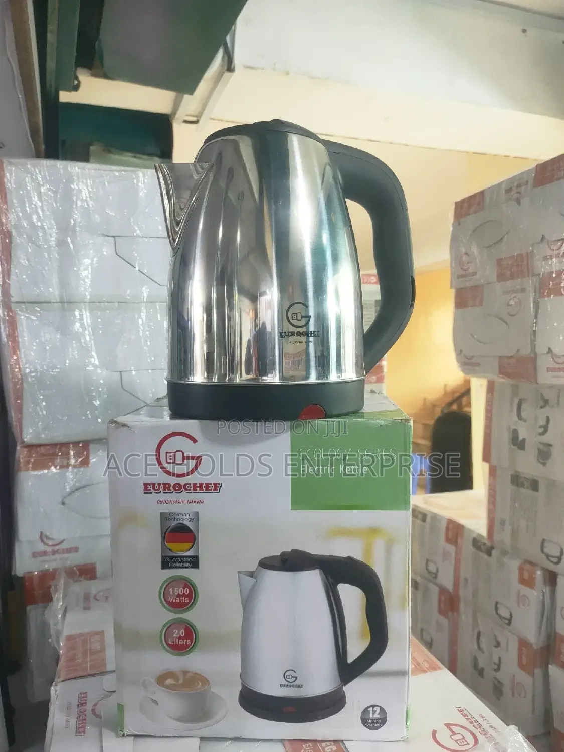 Eurochef Electric Kettle, Electric Kettle, Cordless Kettle