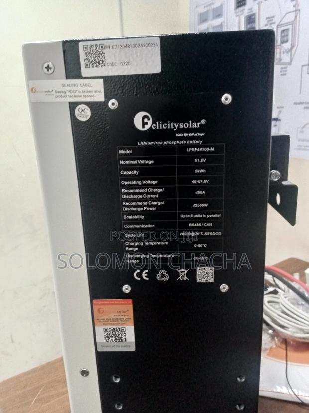 Felicity 5kw 51.2V Lithium Battery - thumbnail 2