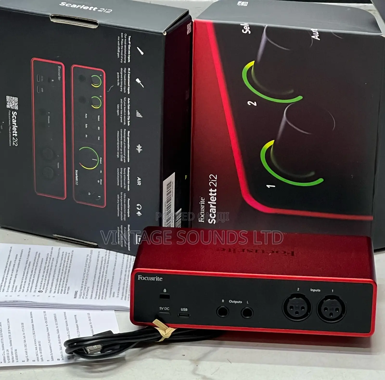 Focusrite Scarlett 2i2 4th Gen Usb Studio Audio Interface