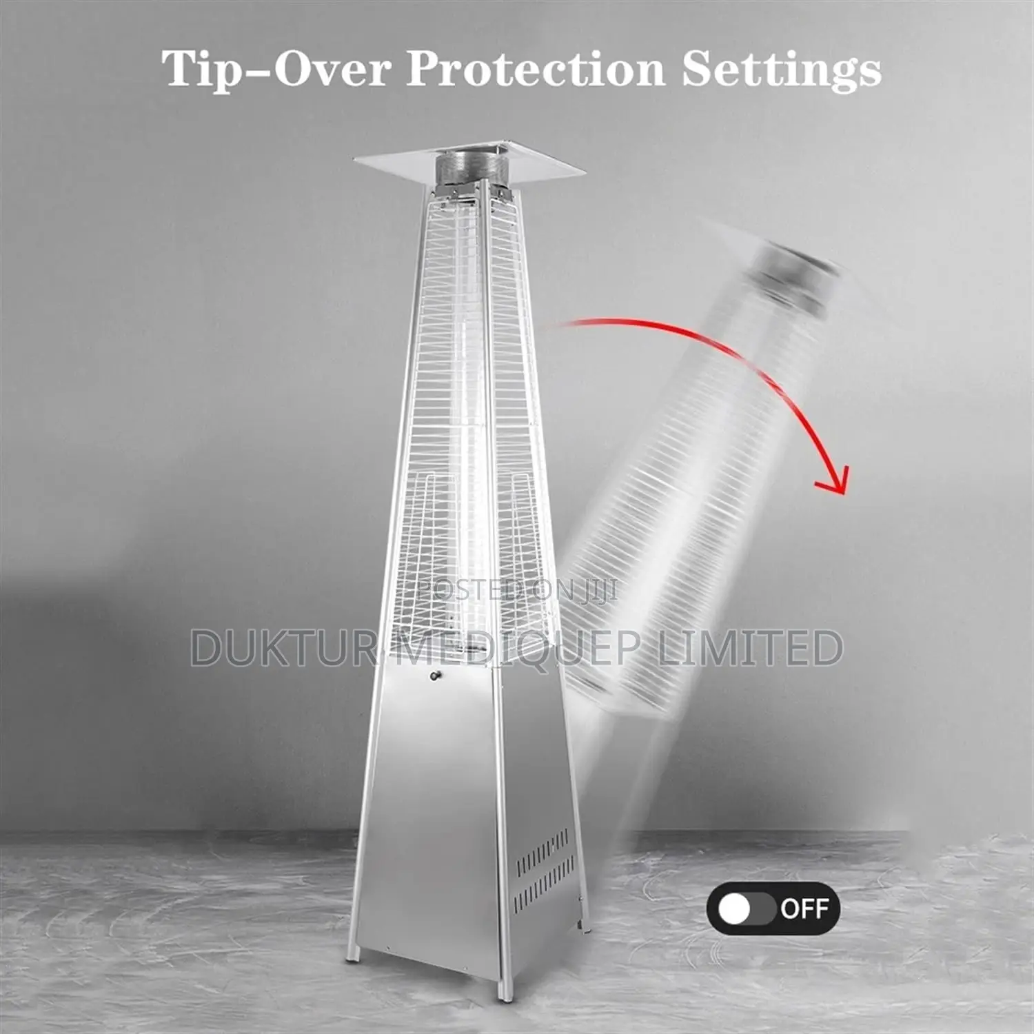 Pyramid Glass Tube Patio Heater