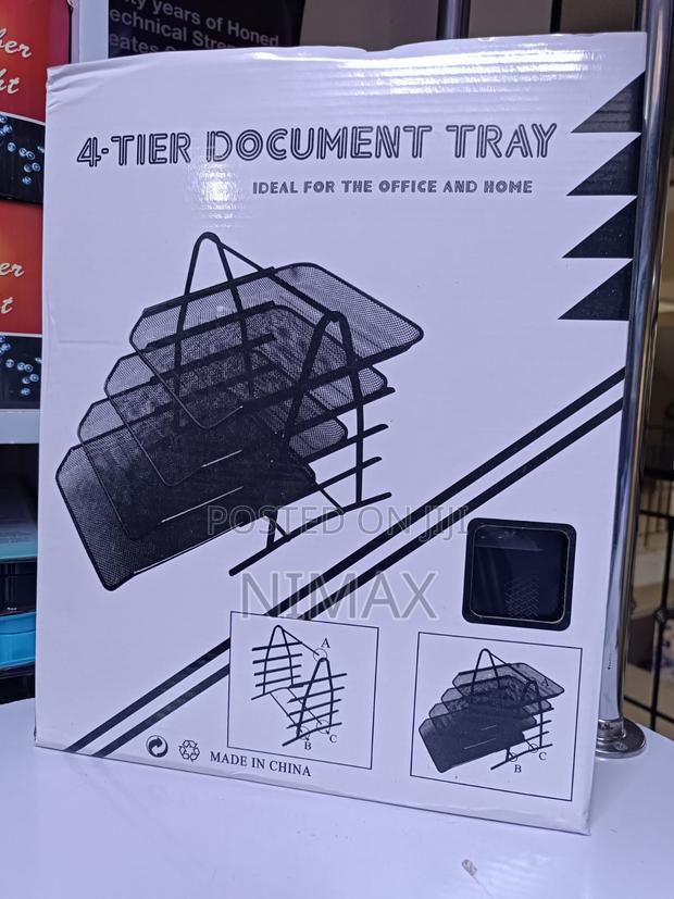 Sliding Document Trays Office Tray 4-Tier Mesh - main view