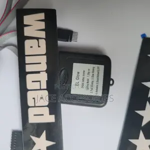 New Glowing Wanted Sticker