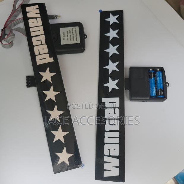 New Glowing Wanted Sticker - main view