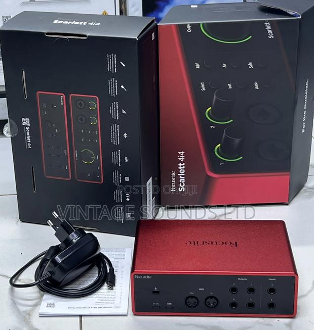 4ch Focusrite Scarlett 4i4 4th Gen Usb Audio Interface - thumbnail 2
