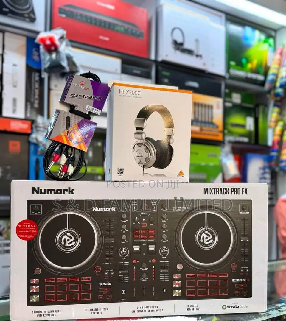 Numark Pro FX DJ Controller Headphones RCA Cables