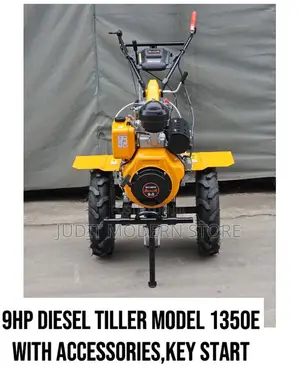 Key Start Diesel Tiller 9hp With It's Accessories
