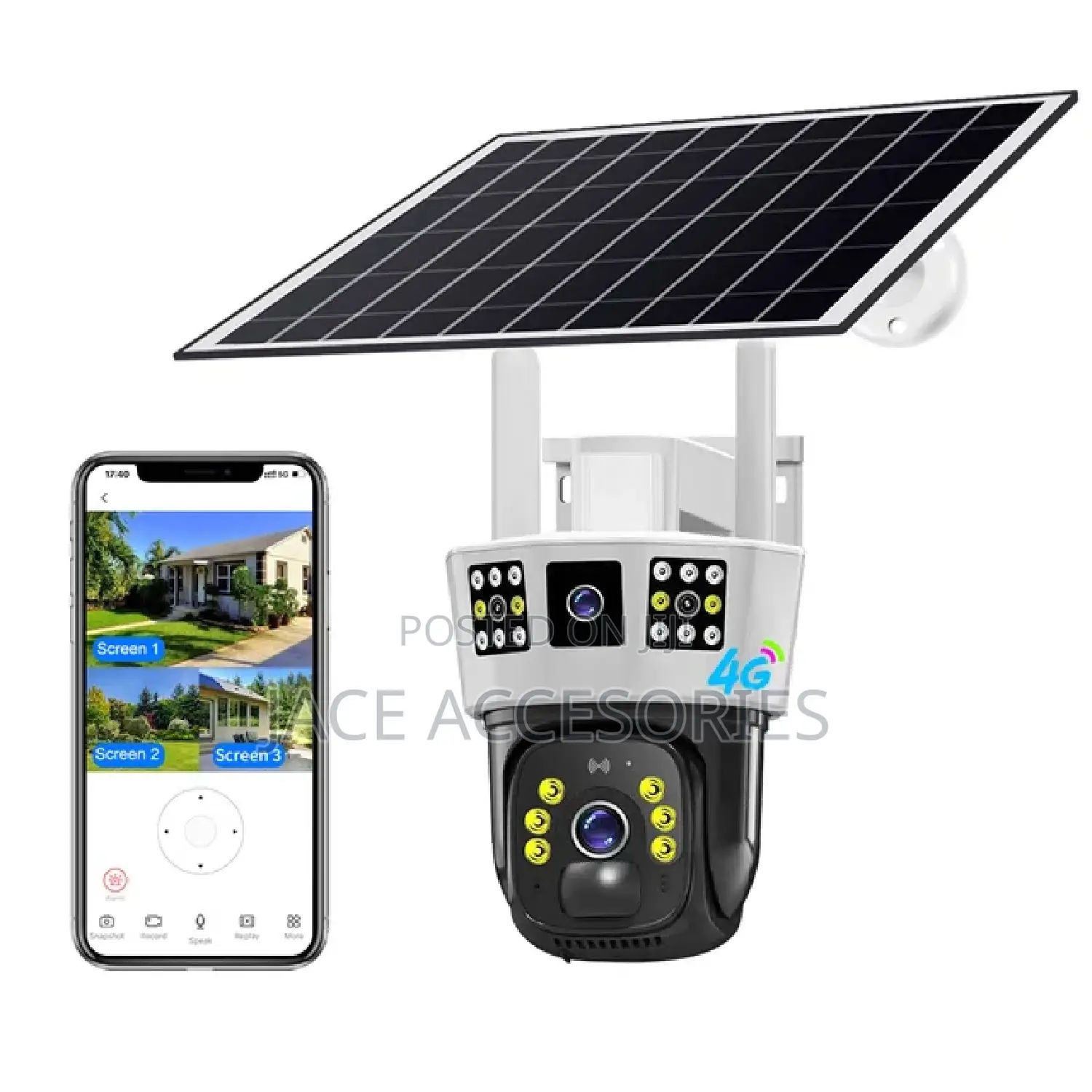 New 4g Solar PTZ Camera (Simcard)