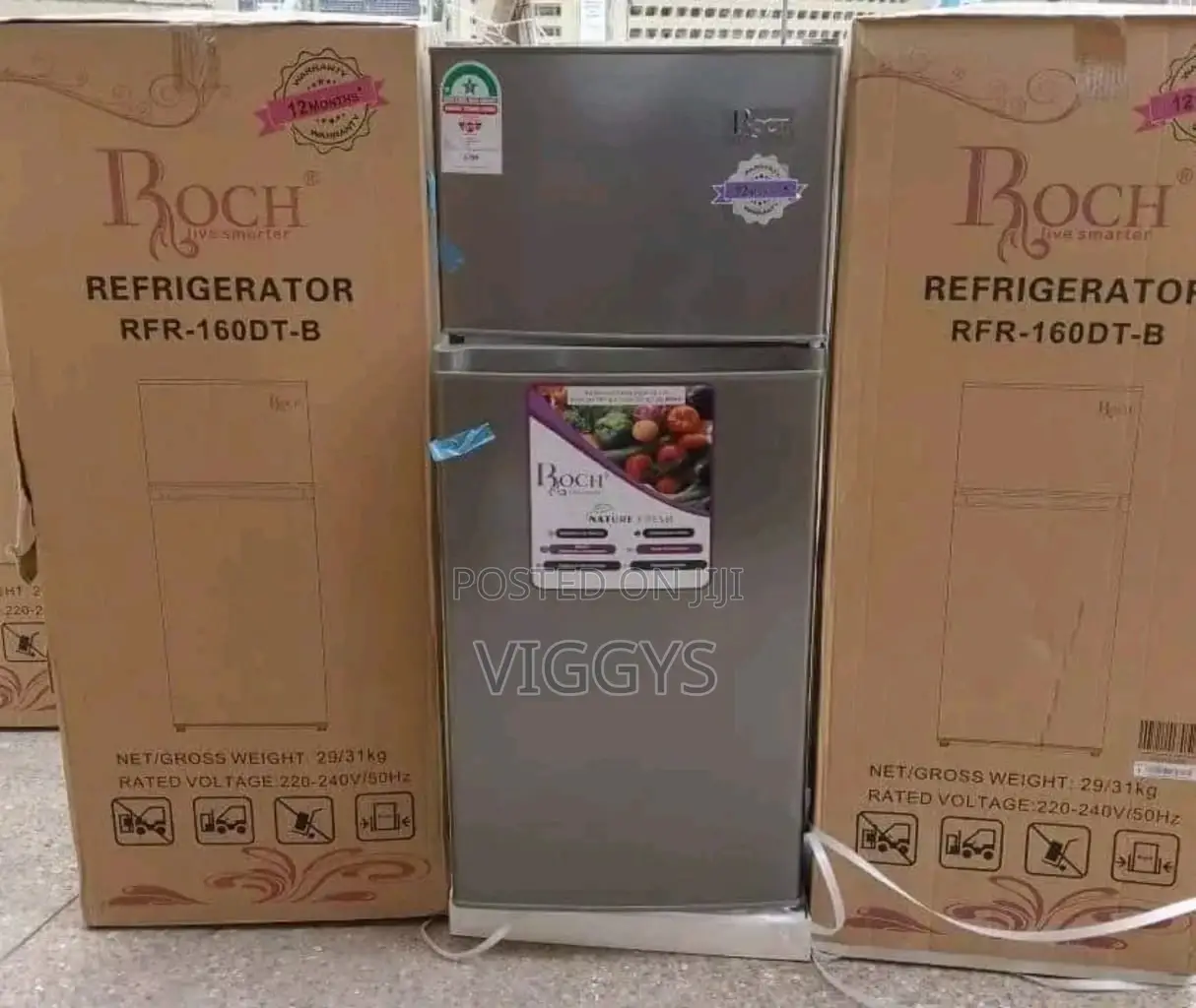 Amazing Roch 128 Litre Double Door Fridge