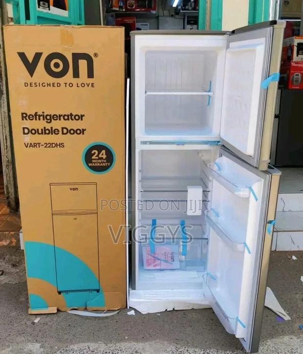 Original Von 138litre Double Door Fridge - main view