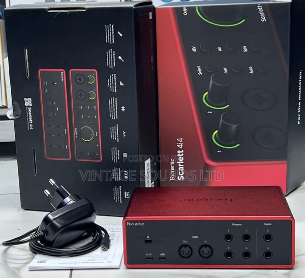 Focusrite Scarlett 4I4 4th Gen Audio Interface 4X4, Usb-C - main view