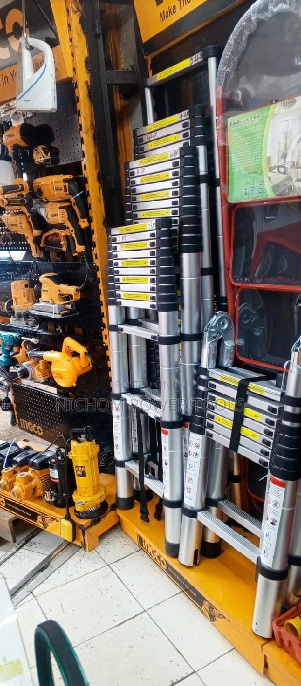 5.4m Single Sided Aluminium Telescopic Ladder - main view