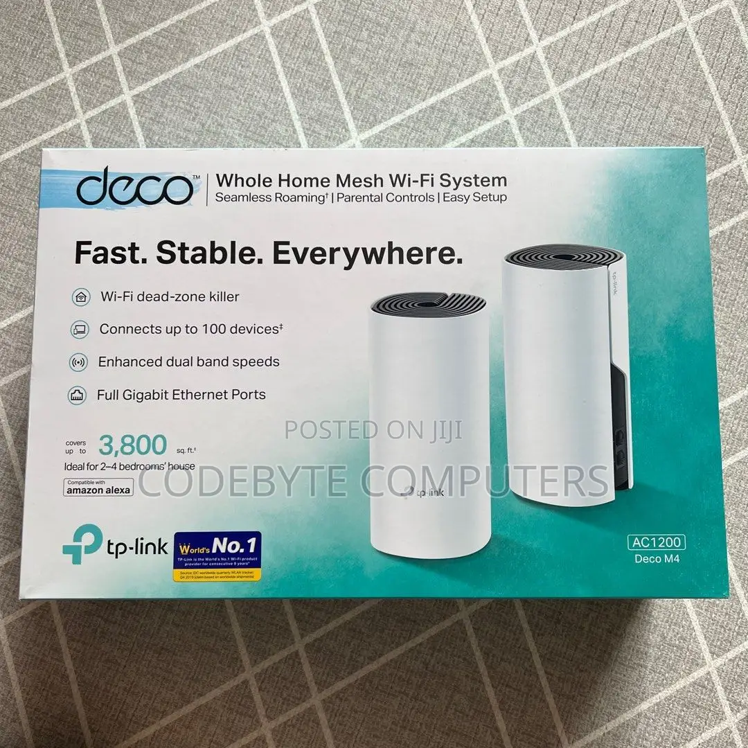 Tp-Link Deco M4 Whole Mesh Wifi System (2 Pack) Tl-Deco M4-2