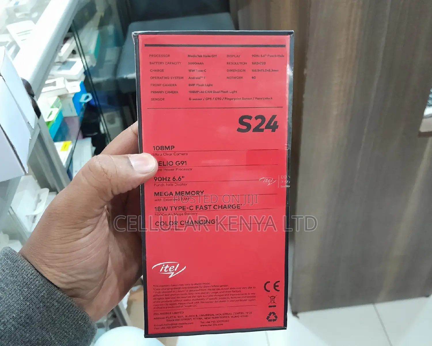 New Itel S24 128 GB Black