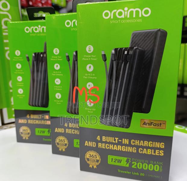 Best Quality Oraimo Power Bank 20000mah - thumbnail 2