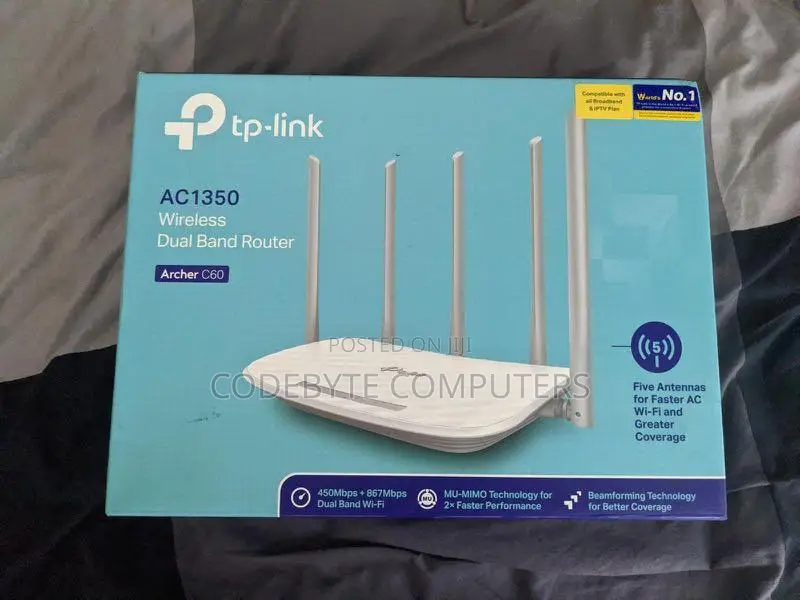 Archer C60 ' Tplink Ac1350 Wireless Dual Band Router ' C60