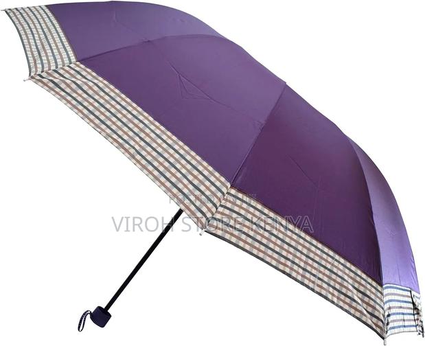 Foldable Pocket Umbrella - Purple - thumbnail 3
