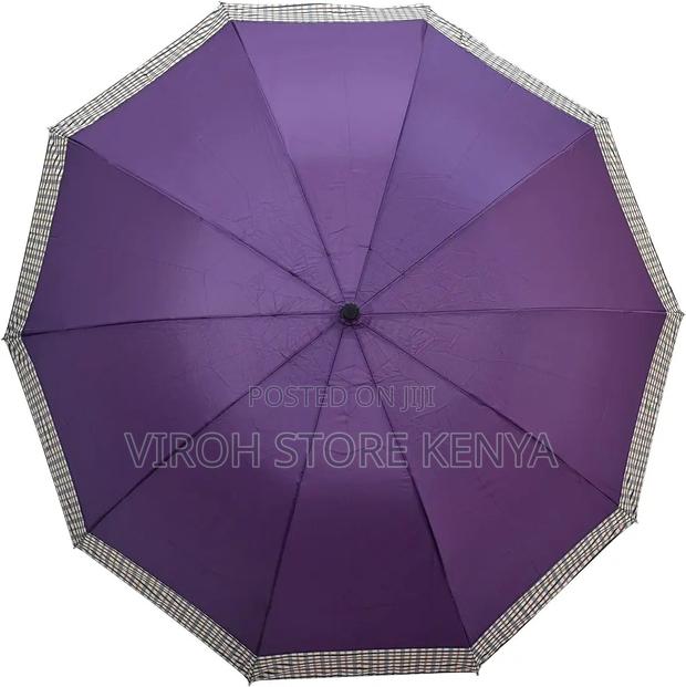 Foldable Pocket Umbrella - Purple - thumbnail 4