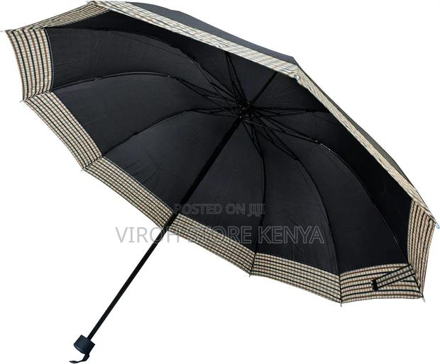 Foldable Pocket Umbrella - Black Unisex Umbrella / Umbrellas - thumbnail 3