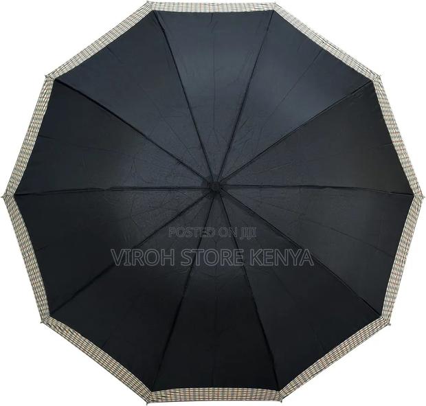 Foldable Pocket Umbrella - Black Unisex Umbrella / Umbrellas - thumbnail 4