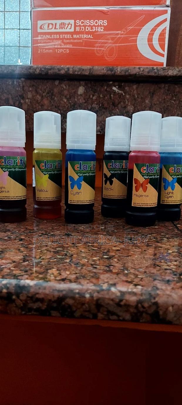 Clarity Inks in Sets of Four and Six Bottles Sold Per Bottle