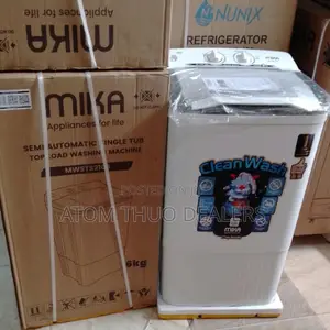 White 6kgssemiautomatic Mikatoploadsingle Tubwashing Machine