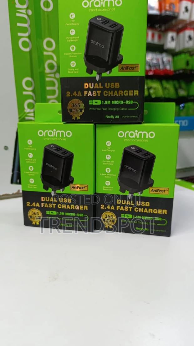Oraimo U66S+M53 Firefly 3 Fast Charging Kit Black - main view