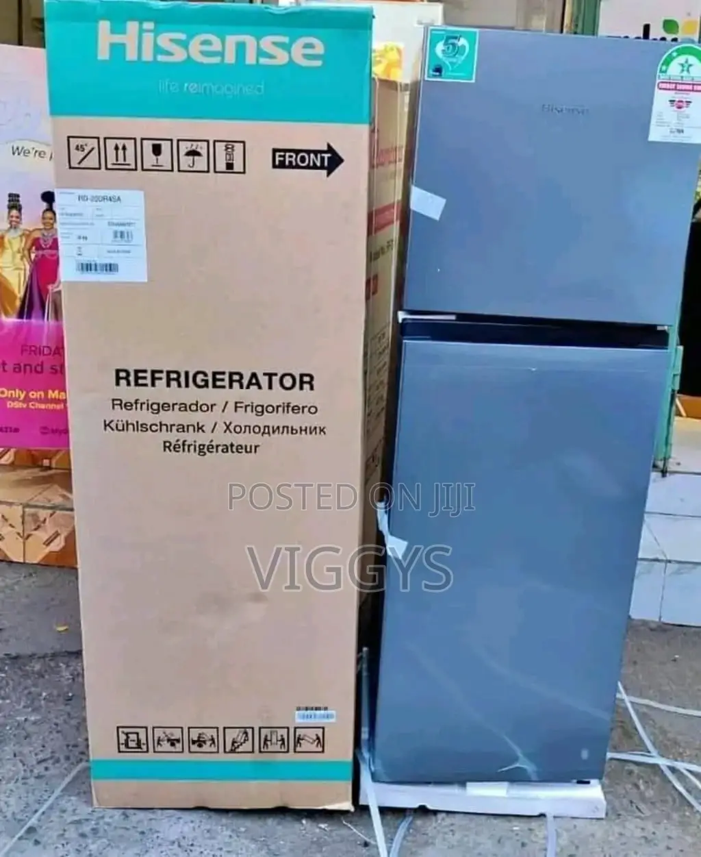Original Hisense 154 Litre Double Door Fridge