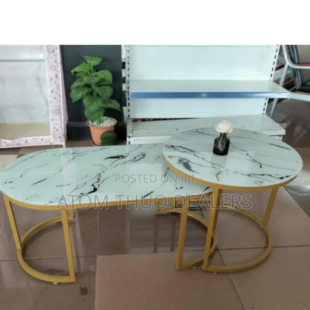 Executive White Marble Coffee Table