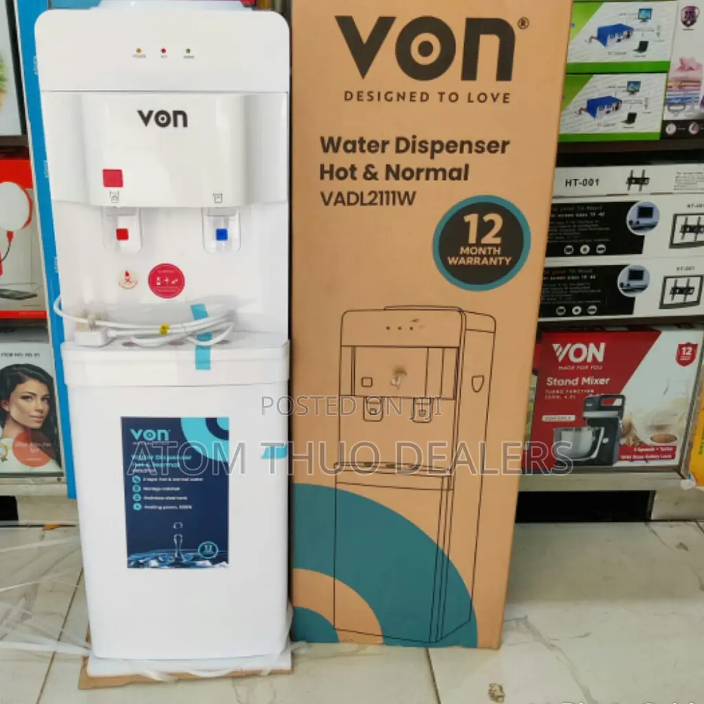 White VADL2111W Von Hot and Normal Water Dispenser