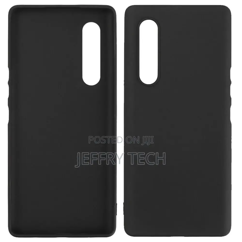 Case for LG Velvet 5G Pouch Silicone Case Matt Black Cover B