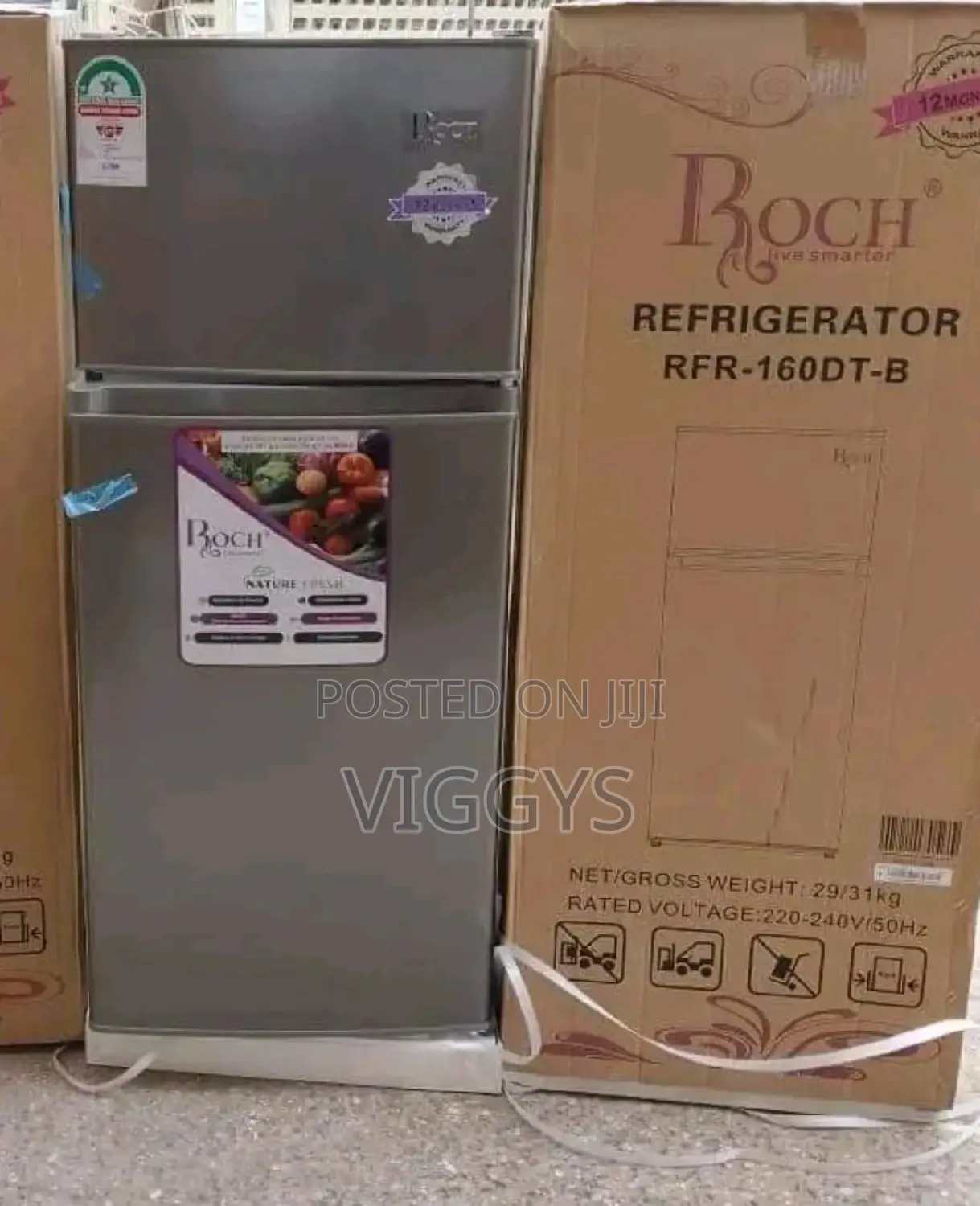 Good Quality Roch 128 Litre Double Door Fridge