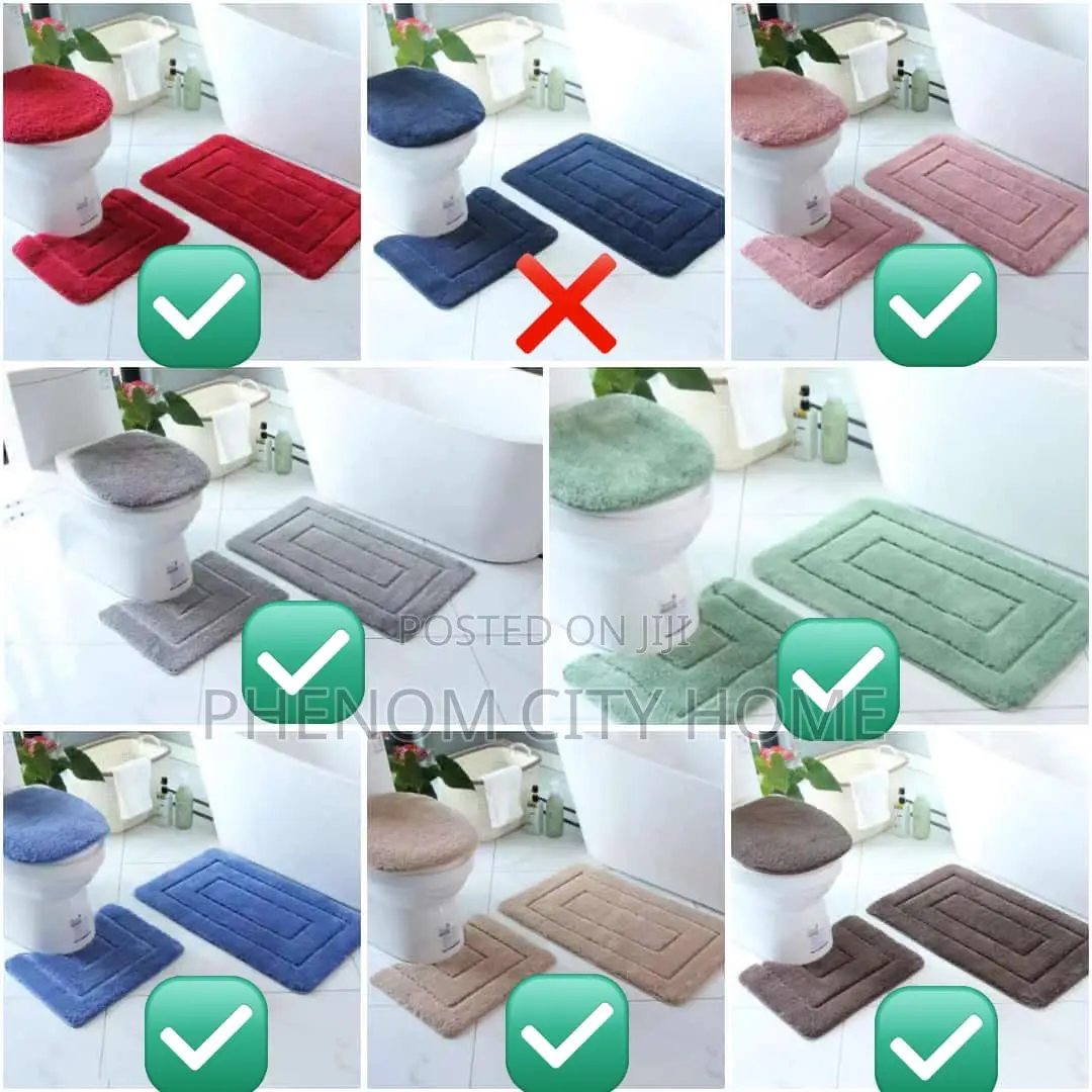 3 Piece Toilet Mats