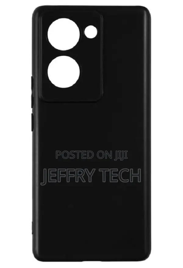 Silicon Flexible Back Cover for Vivo Y03 4G (6.56") - Black