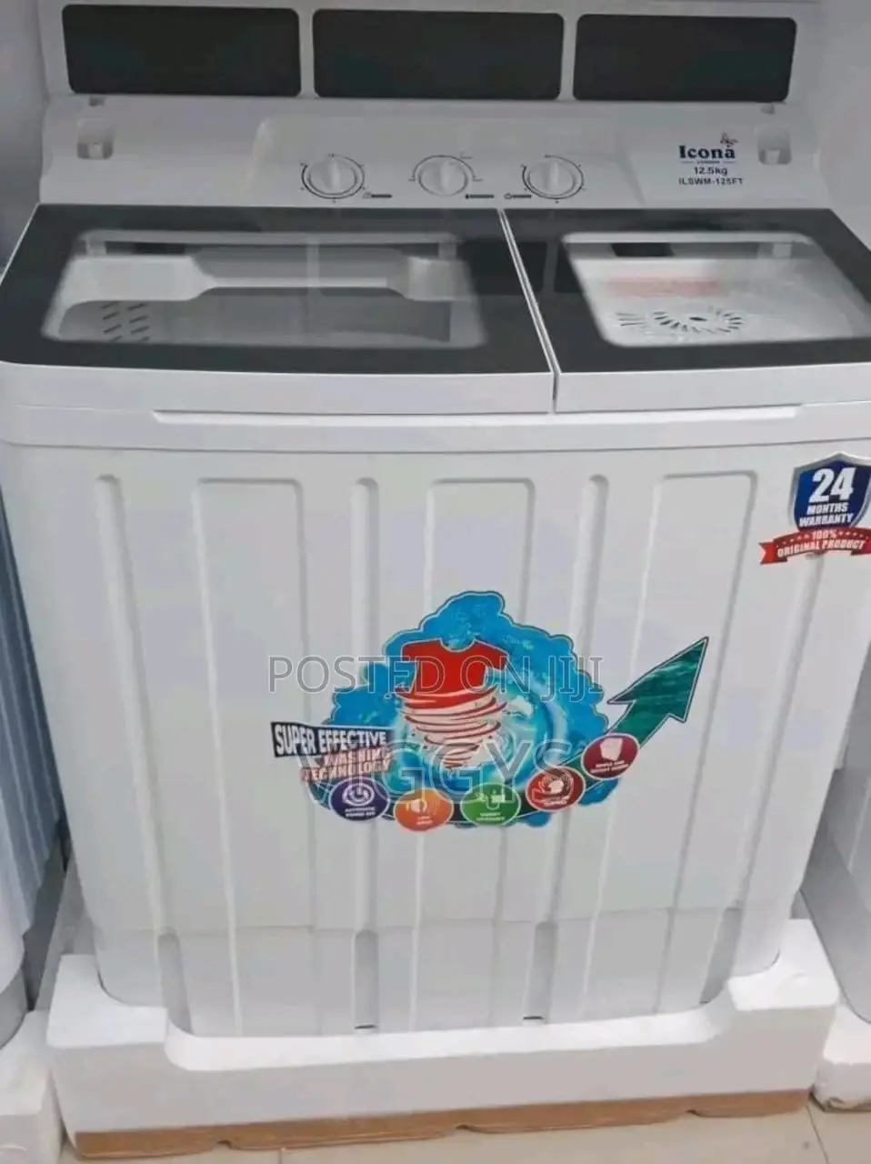 Brand New Icona 12.5 Kg Twin Tub Washing Machine