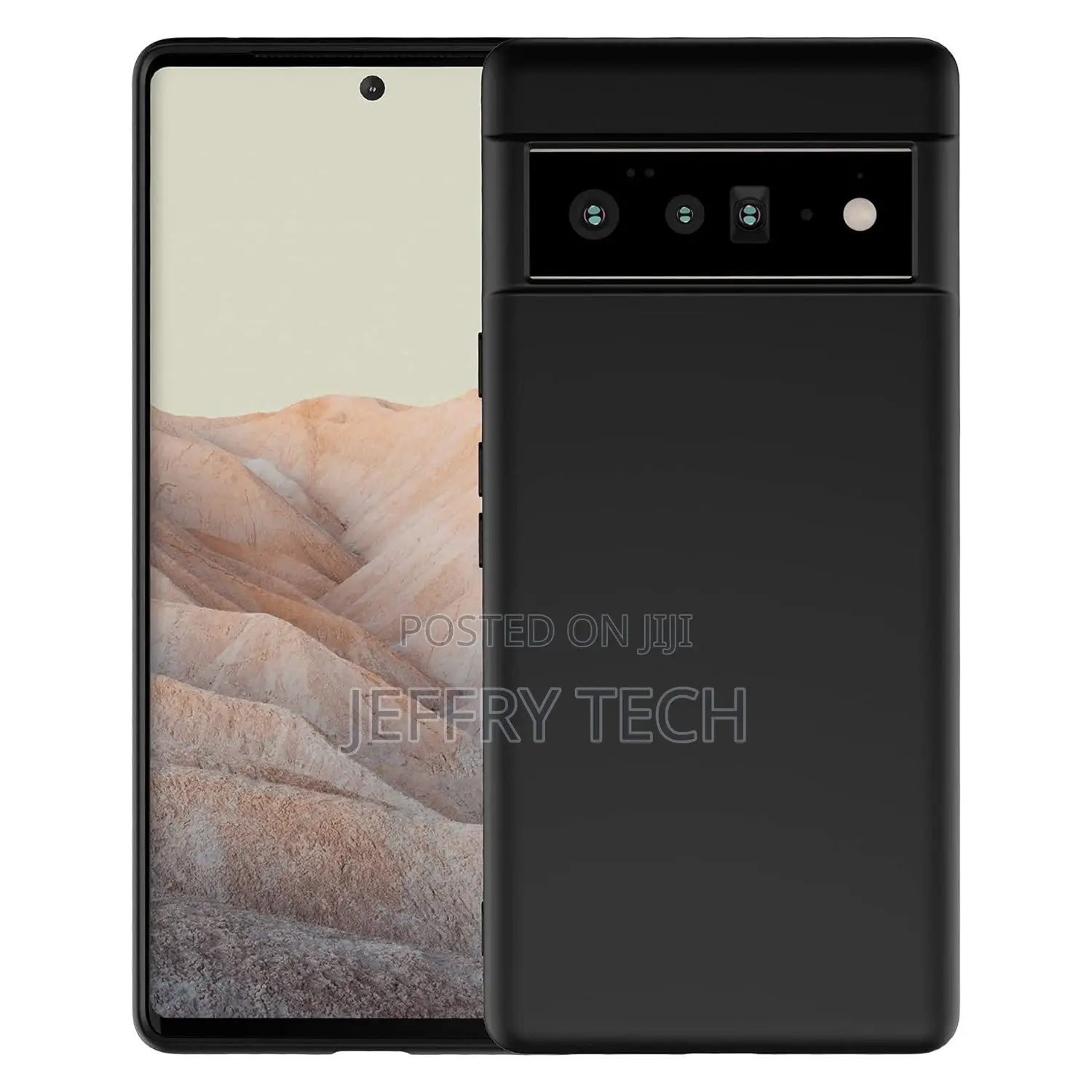 Back Case Cover for Google Pixel 6 Pro 5G (Silicone|Black)