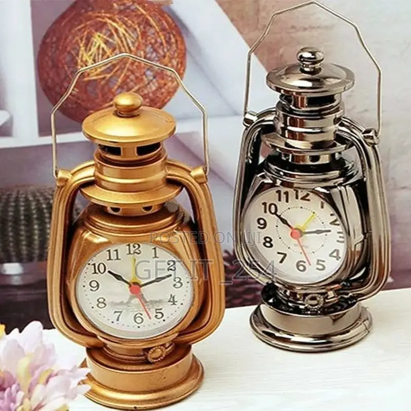 Vintage Retro Oil Lamp Alarm Clock . Colors as on Pic