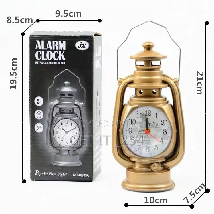 Vintage Retro Oil Lamp Alarm Clock . Colors as on Pic
