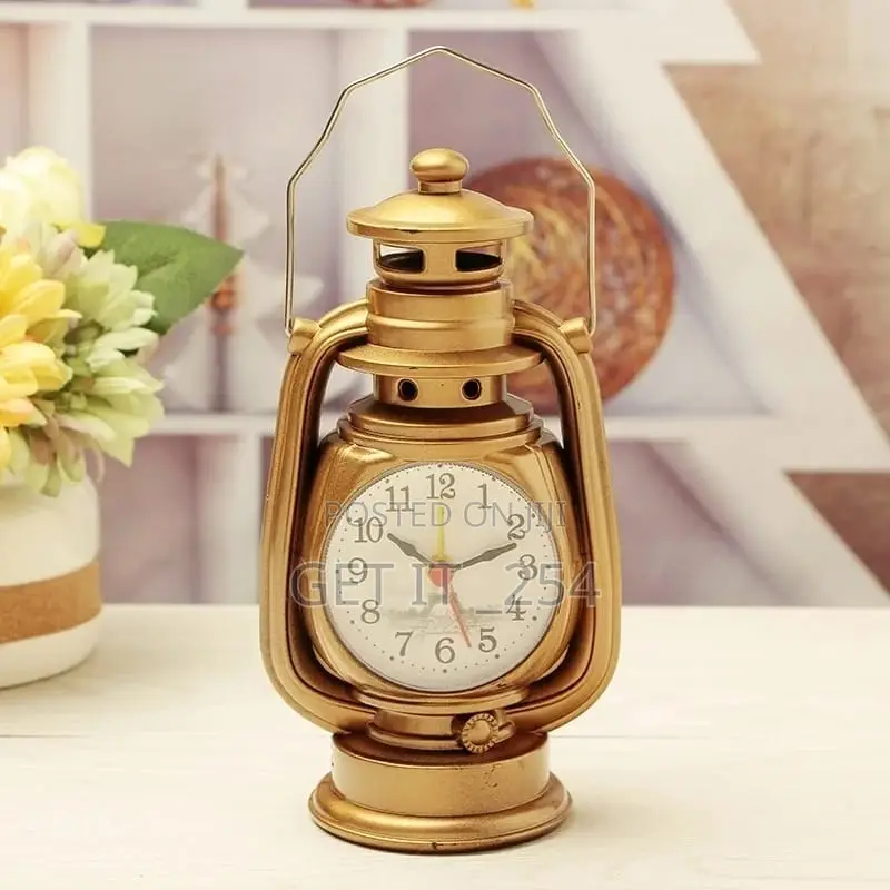 Vintage Retro Oil Lamp Alarm Clock . Colors as on Pic