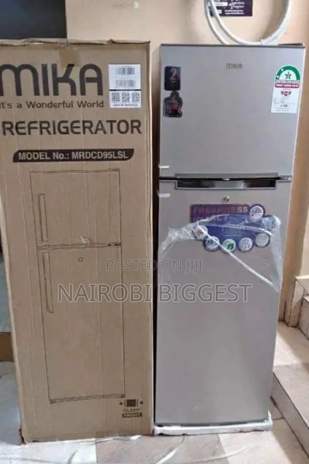 Mika 168 Litres Double Door Fridge