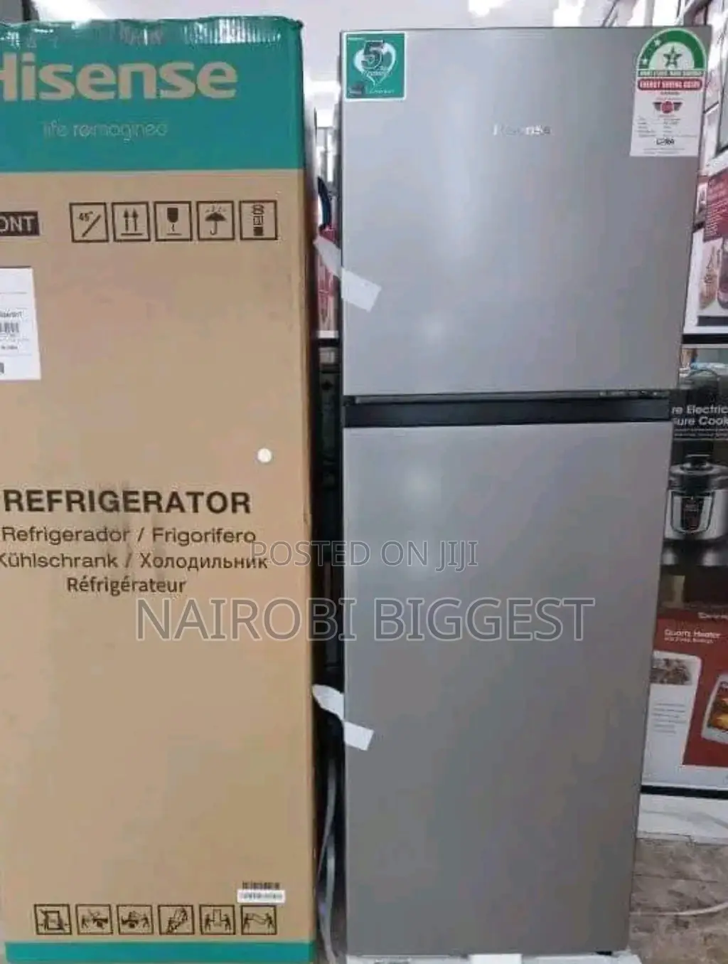 Original Hisense 154 Litres Double Door Fridge