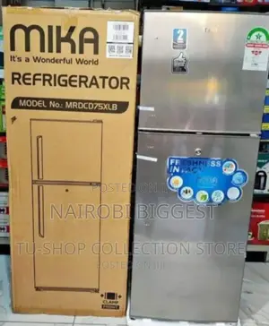 Mika 138litre Double Door Fridge