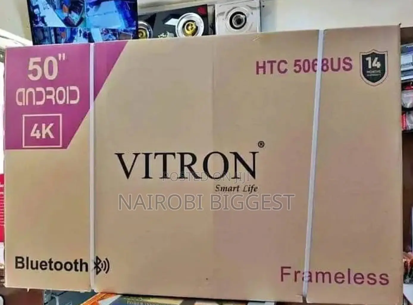 Vitron 50 Inches Smart Android Tv You Tube Wifi Netflix +Bluetooth