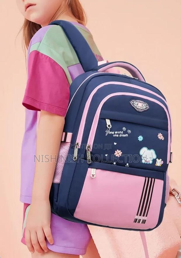 Pink Blue School Bag - thumbnail 3