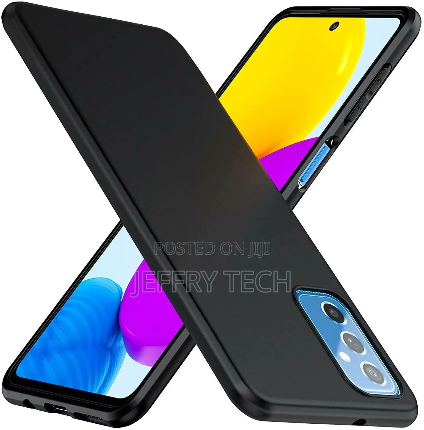 Samsung Galaxy M52 5G Case, Matte Black Shockproof Armor Gel