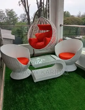 Balcony Full Set ( Swing, 2 Large Chairs and a Table)